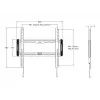 Multibrackets M Universal Wallmount Fixed Medium, juoda