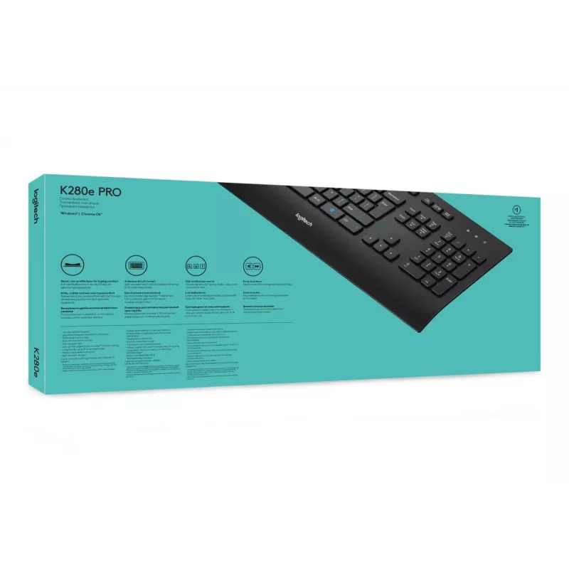 LOGITECH K280e laidas klaviatūra - QWERTY US International