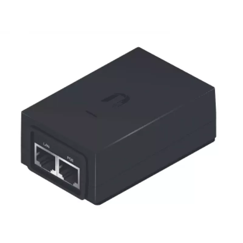 PoE adapteris UBIQUITI POE-48-24W, 48 V PoE, 2x RJ-45 Fast Ethernet prievadai, 100–240 V įėjimas