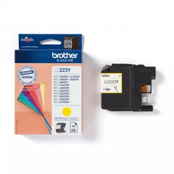 Originalus Brother LC223Y geltonos spalvos rašalo kasetė (1 vnt.)