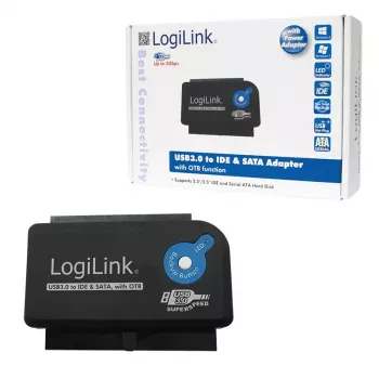Kabelio adapteris LogiLink AU0028A USB 3.0 IDE SATA juodas