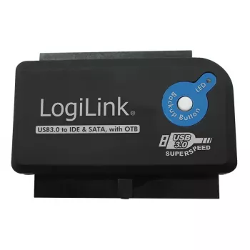 Kabelio adapteris LogiLink AU0028A USB 3.0 IDE SATA juodas