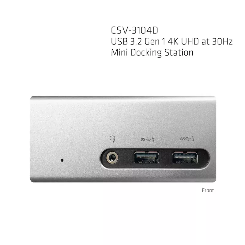 CLUB3D USB 3.2 Gen 1 4K UHD 30Hz Mini Dock stotelė itin plonas dizainas