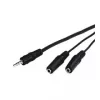 Garso kabelis Goobay AVK 317-020 0,2 m 3,5 mm 2 x 3,5 mm juodas
