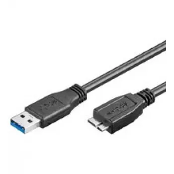 USB kabelis Goobay 1m USB 3.0 A / micro-B juodas