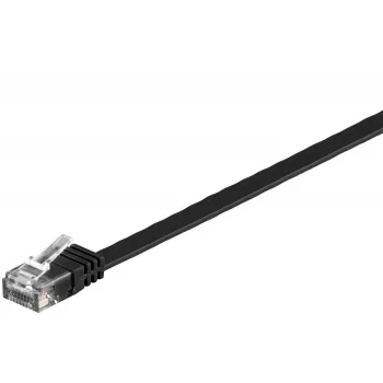 Microconnect V-UTP6005S-FLAT plokščias tinklo kabelis 0,5 m Cat6 U/UTP (UTP) juodas