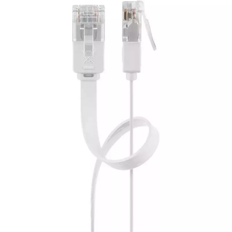 Goobay RJ45 CAT6 Flat U/UTP CU 15m Baltas