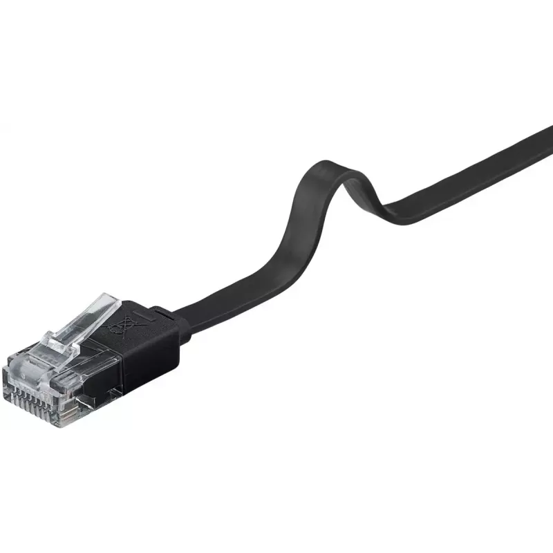 Tinklo kabelis Goobay 95387 RJ-45 Cat6 5 m Juodas