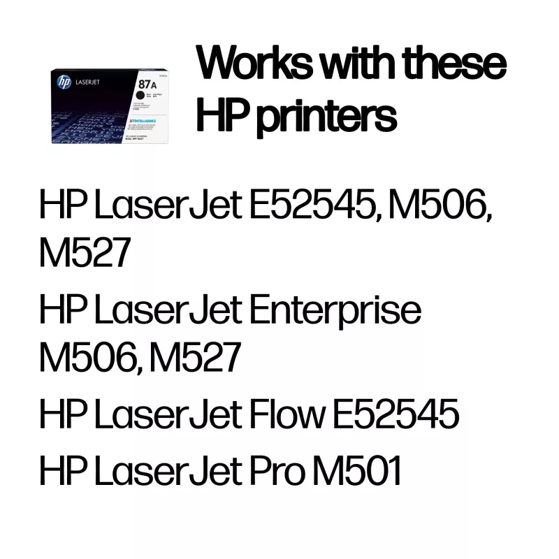 Toner HP 87A Black Original LaserJet 8550 puslapių Juoda