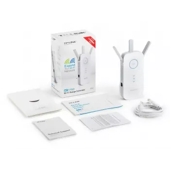 TP-LINK RE450 belaidis tinklo stiprintuvas AC1750, 2.4 GHz/5 GHz, 450+1300 Mbit/s, 1x Gigabit Ethernet, 3 išorinės antenos