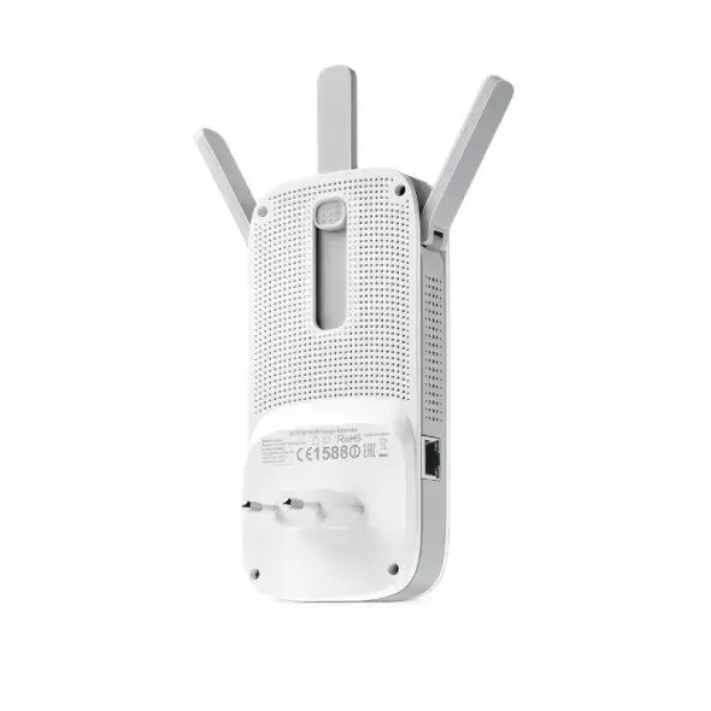 TP-LINK RE450 belaidis tinklo stiprintuvas AC1750, 2.4 GHz/5 GHz, 450+1300 Mbit/s, 1x Gigabit Ethernet, 3 išorinės antenos