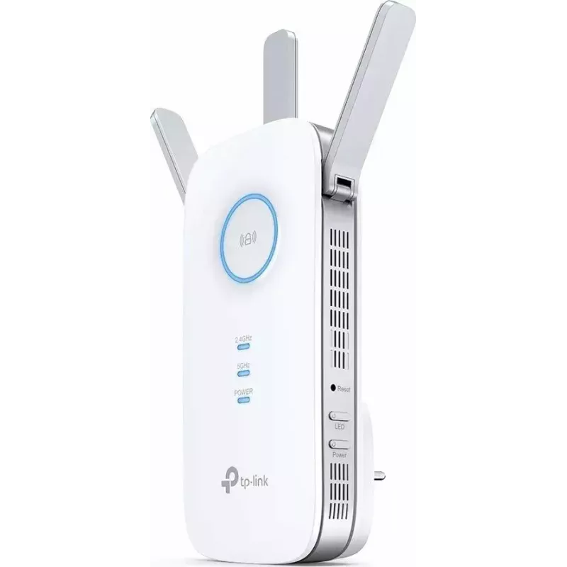 TP-LINK RE450 belaidis tinklo stiprintuvas AC1750, 2.4 GHz/5 GHz, 450+1300 Mbit/s, 1x Gigabit Ethernet, 3 išorinės antenos