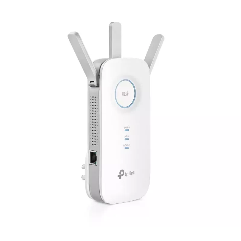 TP-LINK RE450 belaidis tinklo stiprintuvas AC1750, 2.4 GHz/5 GHz, 450+1300 Mbit/s, 1x Gigabit Ethernet, 3 išorinės antenos