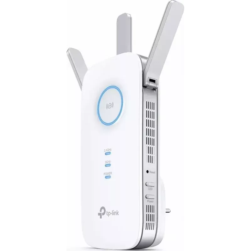 TP-LINK RE450 belaidis tinklo stiprintuvas AC1750, 2.4 GHz/5 GHz, 450+1300 Mbit/s, 1x Gigabit Ethernet, 3 išorinės antenos