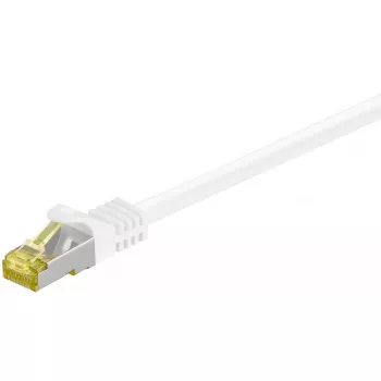 Tinklo kabelis Goobay RJ45 Patch Cord CAT 6A S/FTP 1m Baltas