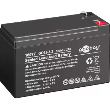 Akumuliatorius sandarus švino rūgštinis Goobay GO12-7.2 7200 mAh 12 V