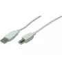 LogiLink CU0009 USB 2.0 jungtinis laidas, USB-A–USB-B, 5 m, pilkas