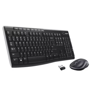 LOGITECH Wireless Desktop Mk270 – belaidė klaviatūra ir pelė (QWERTY US/Int'l)