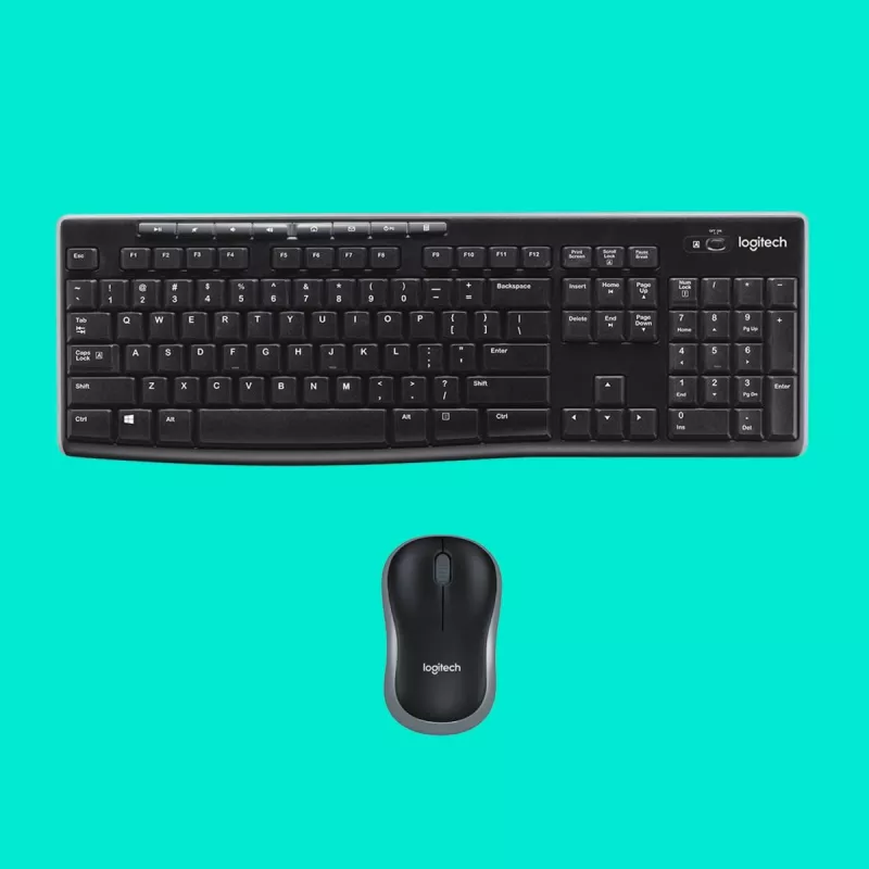 LOGITECH Wireless Desktop Mk270 – belaidė klaviatūra ir pelė (QWERTY US/Int'l)