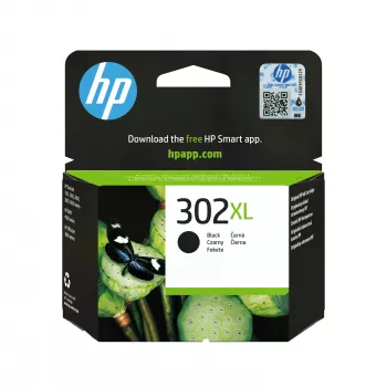 HP 302XL High Yield Original Juoda kasetė, juoda, 1 vnt., 430 puslapių