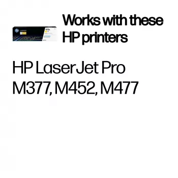 Tonerių kasetė HP CF412A M452DN 2300 puslapių geltona