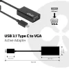 USB 3.1 Type C į VGA aktyvus adapteris CLUB3D CAC-1502
