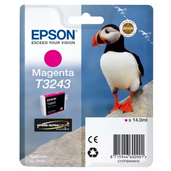 Rašalo kasetė Epson T3243 raudona (magenta)