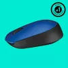 Logitech M171 belaidė optinė pelė RF 1000 DPI, mėlyna