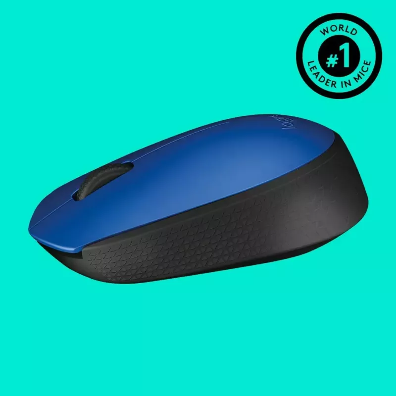 Logitech M171 belaidė optinė pelė RF 1000 DPI, mėlyna