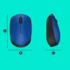 Logitech M171 belaidė optinė pelė RF 1000 DPI, mėlyna