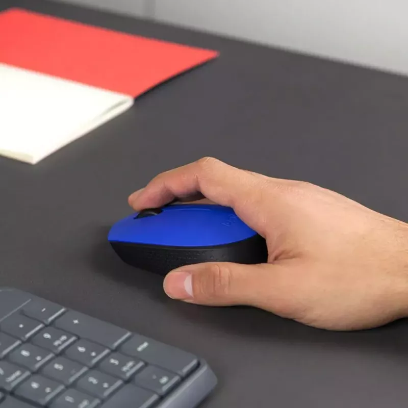 Logitech M171 belaidė optinė pelė RF 1000 DPI, mėlyna
