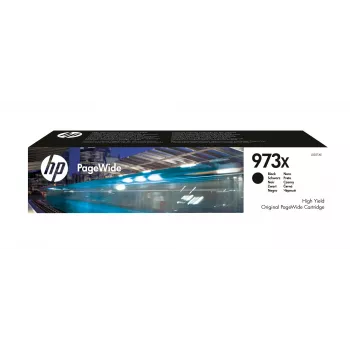 HP 973X didelės talpos juoda originali PageWide kasetė, juoda, 1 vnt., 10000 puslapių