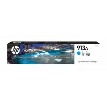 HP 913A Cyan Original PageWide kasetė, mėlyna, 1 vnt., 3000 puslapių
