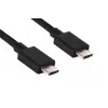 CLUB3D USB 3.2 Gen 2 Type-C laidas – vaizdas 4K 60Hz, duomenys 10Gbps, įkrovimas 100W, 1m, M/F