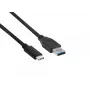 Club 3D CAC-1523 USB-C į USB-A kabelis, USB 3.1 Gen 2, 10 Gbps, PD 60 W, kištukas/kištukas, 1 m, juodas