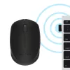 Belaidė optinė pelė Logitech B170 RF, ambidekstrinė, 3 mygtukai, juoda, 10 m veikimo atstumas, iki 12 mėn. baterijos veikimo laikas