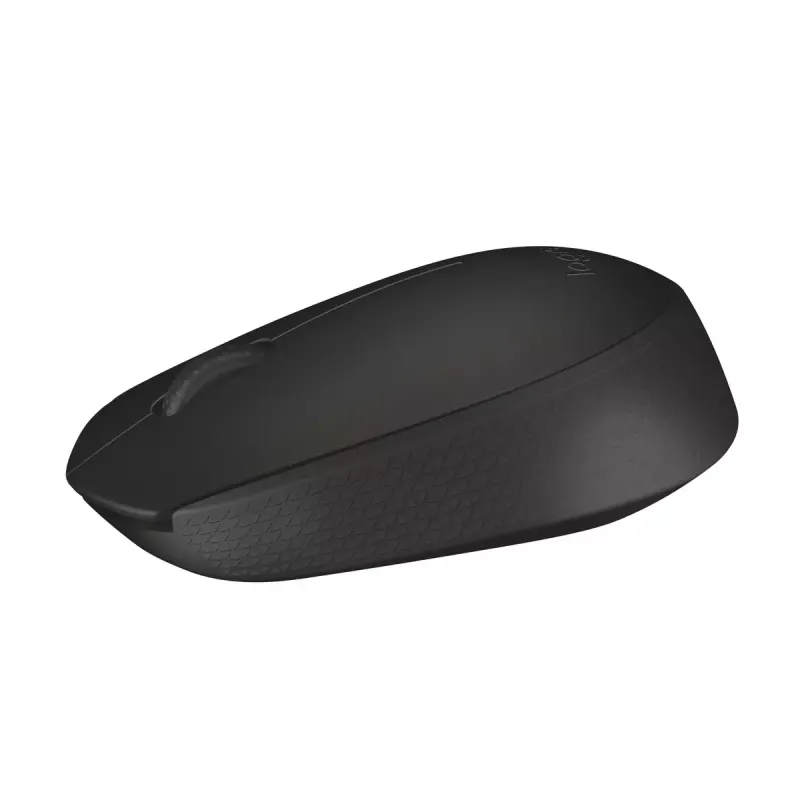Belaidė optinė pelė Logitech B170 RF, ambidekstrinė, 3 mygtukai, juoda, 10 m veikimo atstumas, iki 12 mėn. baterijos veikimo laikas
