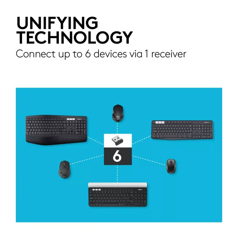 LOGITECH M720 Triathlon Multi Device belaidė pelė - Juoda