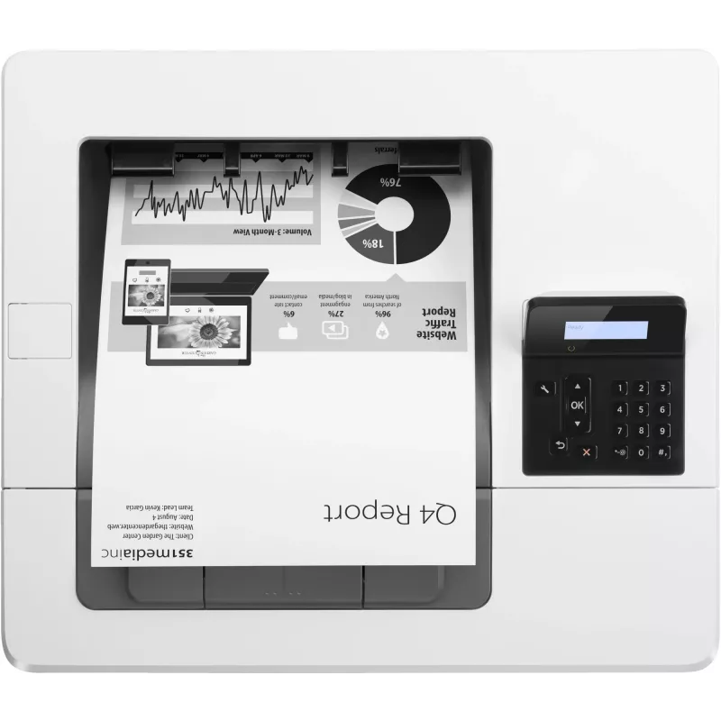 HP LaserJet Pro M501dn spausdintuvas, lazerinis, 600 x 600 DPI, A4, 43 ppm, dvipusis spausdinimas, tinklo paruoštas