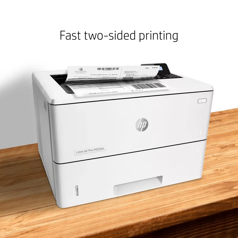 HP LaserJet Pro M501dn spausdintuvas, lazerinis, 600 x 600 DPI, A4, 43 ppm, dvipusis spausdinimas, tinklo paruoštas