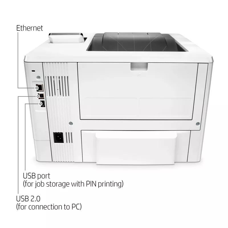HP LaserJet Pro M501dn spausdintuvas, lazerinis, 600 x 600 DPI, A4, 43 ppm, dvipusis spausdinimas, tinklo paruoštas