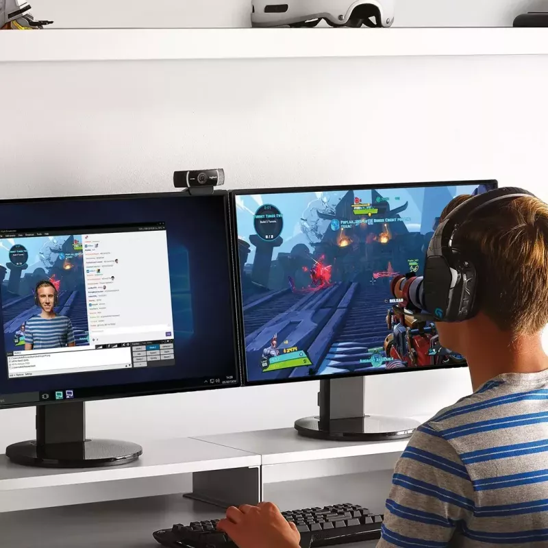 Internetinė kamera Logitech C922, 1920 x 1080 pikselių, USB, juoda