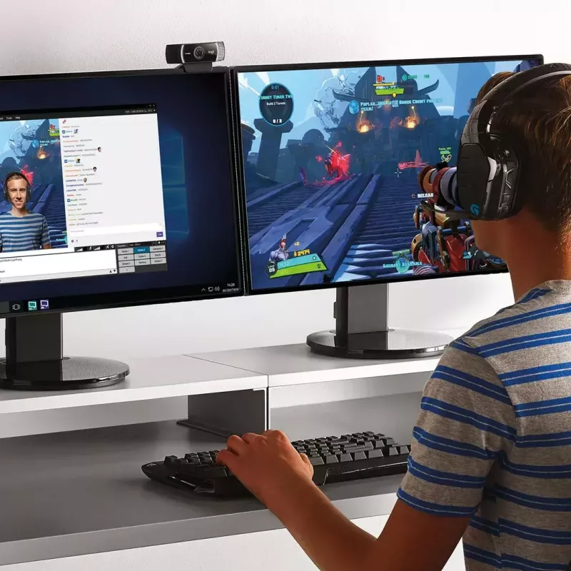 Internetinė kamera Logitech C922, 1920 x 1080 pikselių, USB, juoda