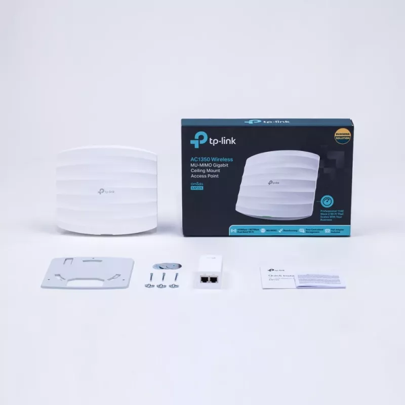TP-Link Omada EAP225 belaidis prieigos taškas 1350 Mbit/s Baltas Maitinimas per Ethernet (PoE)