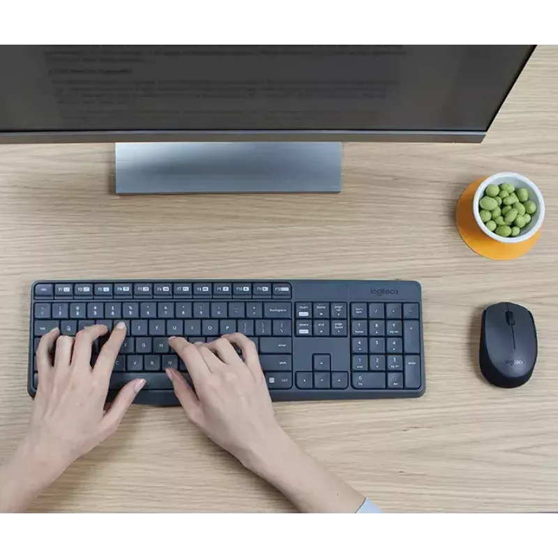 Belaidis klaviatūros ir pelės rinkinys Logitech MK235