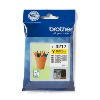 Brother LC3217Y original geltonas kasečių rašalas 1 vnt.