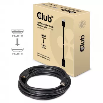 CLUB3D High Speed HDMI™ 1.4 ilginimo kabelis 5 m (16 ft) Kištukas/Lizdas