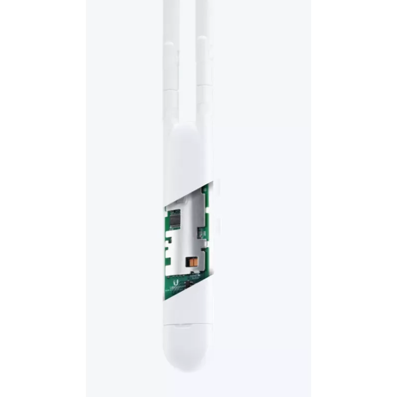 Prieigos taškas UBIQUITI Unifi AC Mesh UAP‑AC‑M – dviejų juostų 2,4/5 GHz, 1167 Mbit/s, PoE, lauko/vidaus, baltas