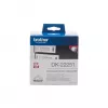 Brother DK-22251 etikečių juosta juoda ir raudona ant baltos