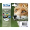 Epson Fox Multipack 4 spalvų T1285 DURABrite Ultra rašalas, juoda, žydra, purpurinė, geltona, 5,9 ml, 3,5 ml, 1 vnt., multipaketas